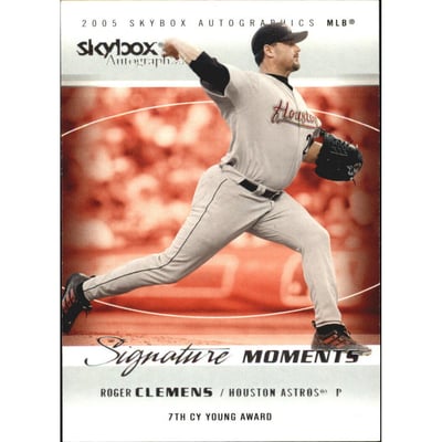 2005 SkyBox Autographics Signature Moments #4 Roger Clemens