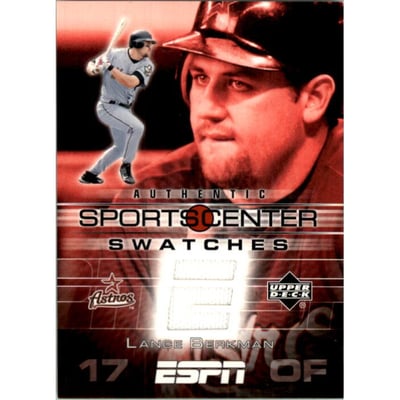 2005 Upper Deck ESPN Sports Center Swatches #LB Lance Berkman