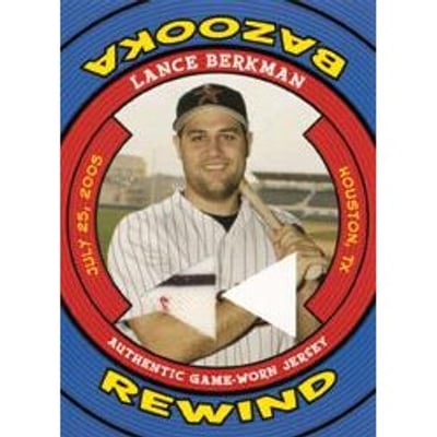 2006 Bazooka Rewind Relics #LB Lance Berkman Jsy D