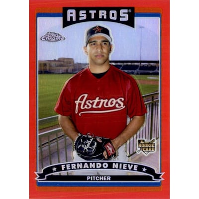2006 Topps Chrome Red Refractors #323 Fernando Nieve
