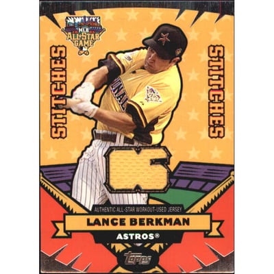 2006 Topps Update All Star Stitches #LB Lance Berkman Jsy