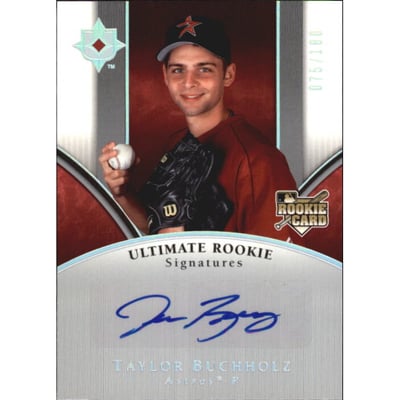 2006 Ultimate Collection #158 Taylor Buchholz AU/180 (RC)