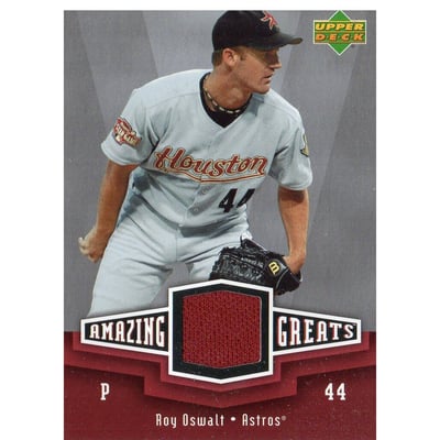 2006 Upper Deck Amazing Greats Materials #RO Roy Oswalt Jsy