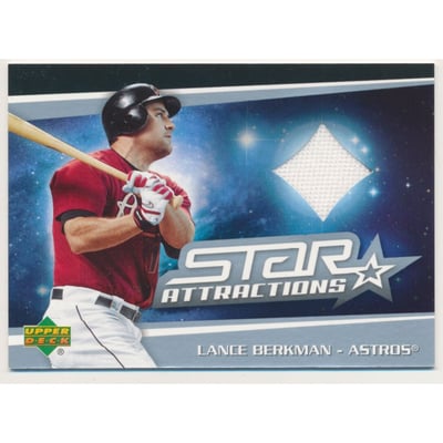 2006 Upper Deck Star Attractions Swatches #LB Lance Berkman Jsy