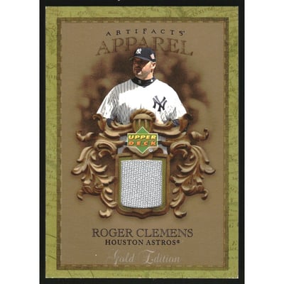 2007 Artifacts MLB Apparel Gold #RC Roger Clemens