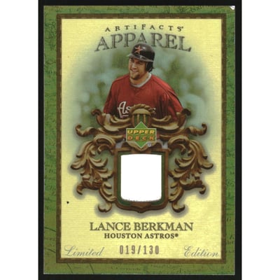 2007 Artifacts MLB Apparel Limited #LB Lance Berkman