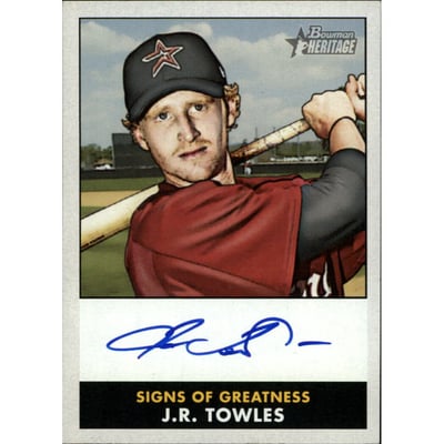2007 Bowman Heritage Signs of Greatness #JT J.R. Towles G