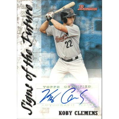 2007 Bowman Signs of the Future #KC Koby Clemens