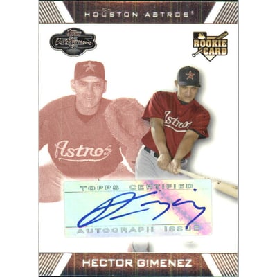 2007 Topps Co-Signers Red #106 Hector Gimenez AU