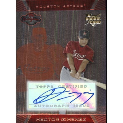 2007 Topps Co-Signers Silver Red #106 Hector Gimenez AU