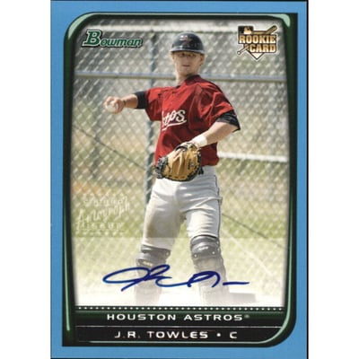 2008 Bowman Blue #227 J.R. Towles AU
