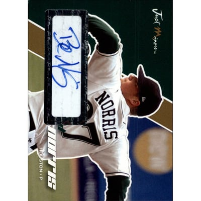 2008 Just Autographs Signatures Gold #52 Bud Norris