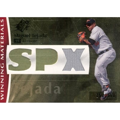 2008 SPx Winning Materials SPx 150 #TE Miguel Tejada