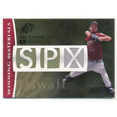 2008 SPx Winning Materials SPx Die Cut 150 #RO Roy Oswalt