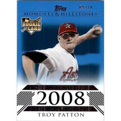 2008 Topps Moments and Milestones Blue #184 Troy Patton
