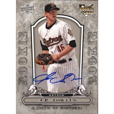 2008 UD A Piece of History Rookie Autographs #121 J.R. Towles/499