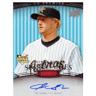 2008 Upper Deck Premier #239 J.R. Towles AU RC/299