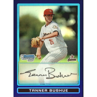 2009 Bowman Chrome Draft Prospects Purple Refractors #BDPP1 Tanner Bushue