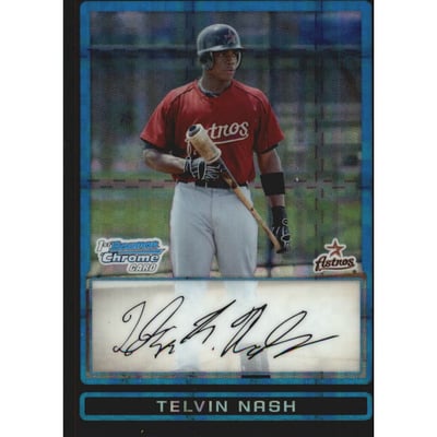 2009 Bowman Chrome Draft Prospects X-Fractors #BDPP10 Telvin Nash