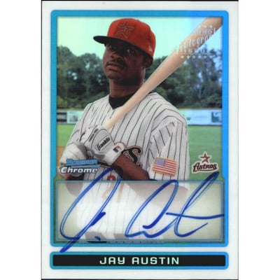 2009 Bowman Chrome Prospects Refractors #BCP125 Jay Austin AU