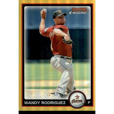2010 Bowman Chrome Gold Refractors #70 Wandy Rodriguez