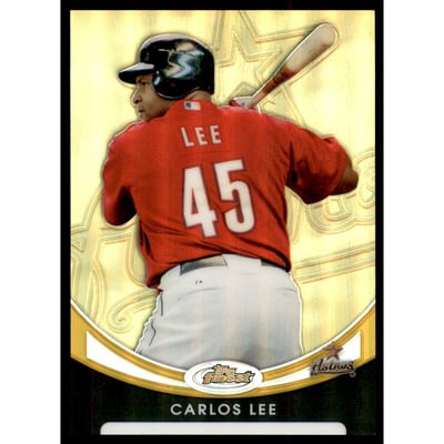 2010 Finest Refractors Gold #55 Carlos Lee