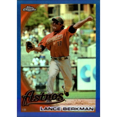 2010 Topps Chrome Blue Refractors #73 Lance Berkman