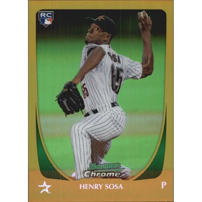 2011 Bowman Chrome Draft Gold Refractors #21 Henry Sosa