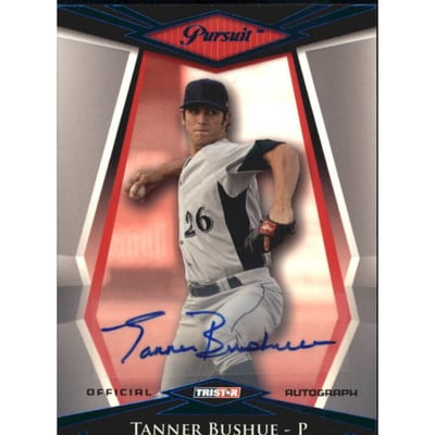 2011 TRISTAR Pursuit Autographs Blue #53 Tanner Bushue
