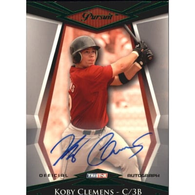 2011 TRISTAR Pursuit Autographs Green #34 Koby Clemens