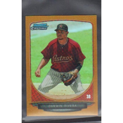 2013 Bowman Chrome Mini Gold Refractors #177 Darwin Rivera