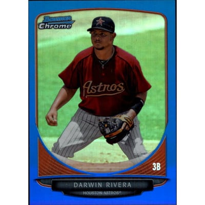 2013 Bowman Chrome Prospects Blue Refractors #BCP20 Darwin Rivera