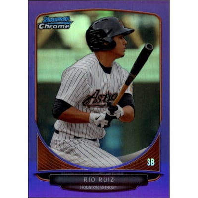 2013 Bowman Chrome Prospects Purple Refractors #BCP83 Rio Ruiz