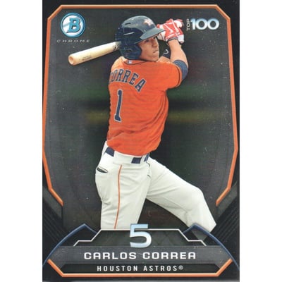 2014 Bowman Chrome Top 100 Prospects #BTP5 Carlos Correa