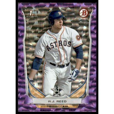2014 Bowman Draft Purple Ice #DP40 A.J. Reed