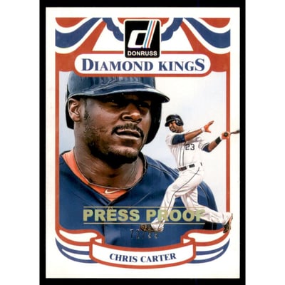 2014 Donruss Press Proofs Gold #26 Chris Carter DK