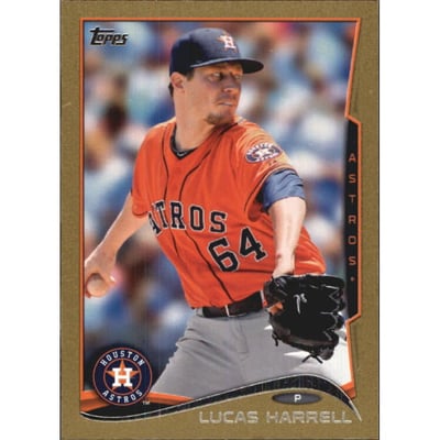 2014 Topps Mini Gold #419 Lucas Harrell