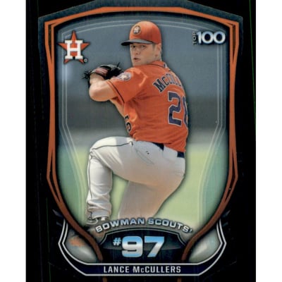 2015 Bowman Chrome Bowman Scouts Top 100 Die Cut #BTP97 Lance McCullers