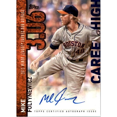 2015 Topps Career High Autographs #CHAMFO Mike Foltynewicz S2