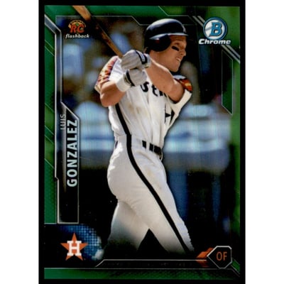 2016 Bowman Chrome Rookie Recollections Green Refractors #RRLG Luis Gonzalez