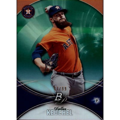 2016 Bowman Platinum Green #75 Dallas Keuchel