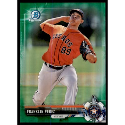 2017 Bowman Chrome Draft Green Refractors #BDC5 Franklin Perez