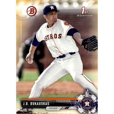 2017 Bowman Draft 5x7 Gold #BD143 J.B. Bukauskas