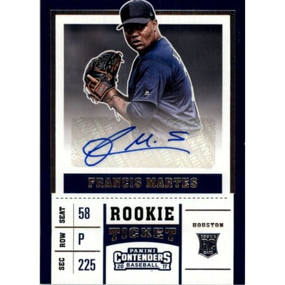2017 Panini Contenders Rookie Ticket #45 Francis Martes