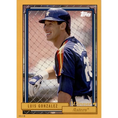2017 Topps Archives 5x7 Gold #299 Luis Gonzalez