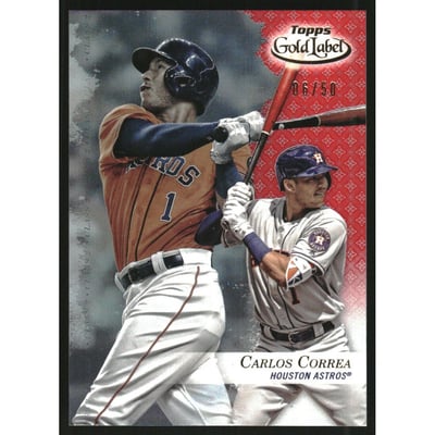 2017 Topps Gold Label Class 2 Red #90 Carlos Correa
