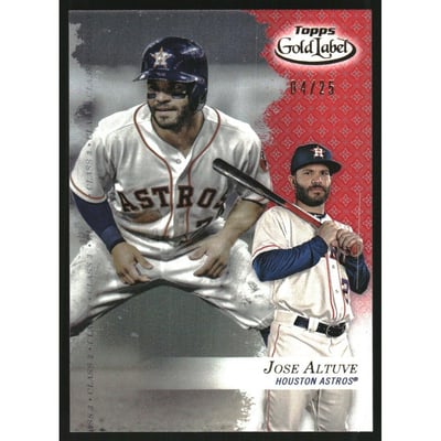 2017 Topps Gold Label Class 3 Red #71 Jose Altuve