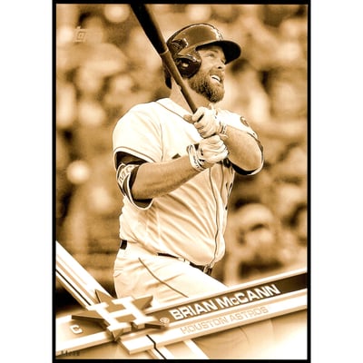 2017 Topps Update 5x7 Clear Gold #US13 Brian McCann
