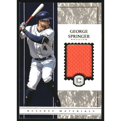 2018 Panini Cornerstones Reserve Materials #17 George Springer/99