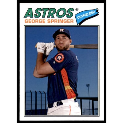 2018 Topps Archives Blackless No Signature #141 George Springer